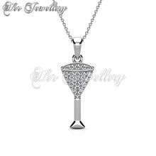 Swarovski Crystals Champaign Pendant - Her Jewellery