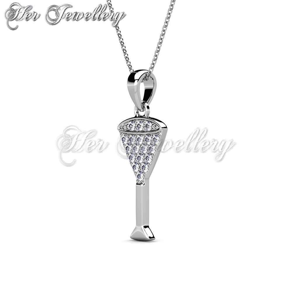 Swarovski Crystals Champaign Pendant - Her Jewellery