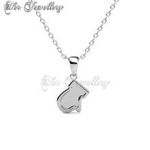 Swarovski Crystals Christmas Gloves Pendant - Her Jewellery