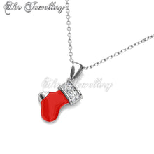 Swarovski Crystals Christmas Socks Pendant - Her Jewellery
