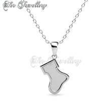Swarovski Crystals Christmas Socks Pendant - Her Jewellery