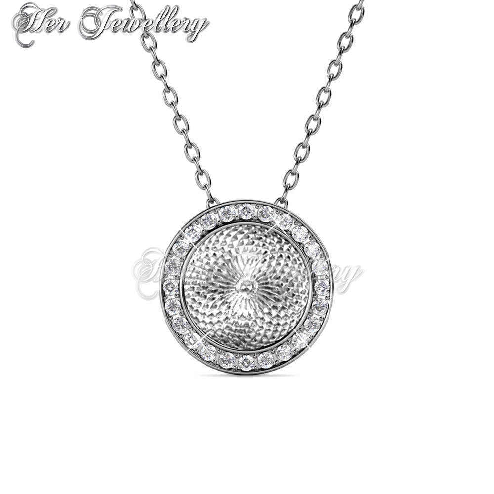 Swarovski Crystals Circular Pendant‏ - Her Jewellery