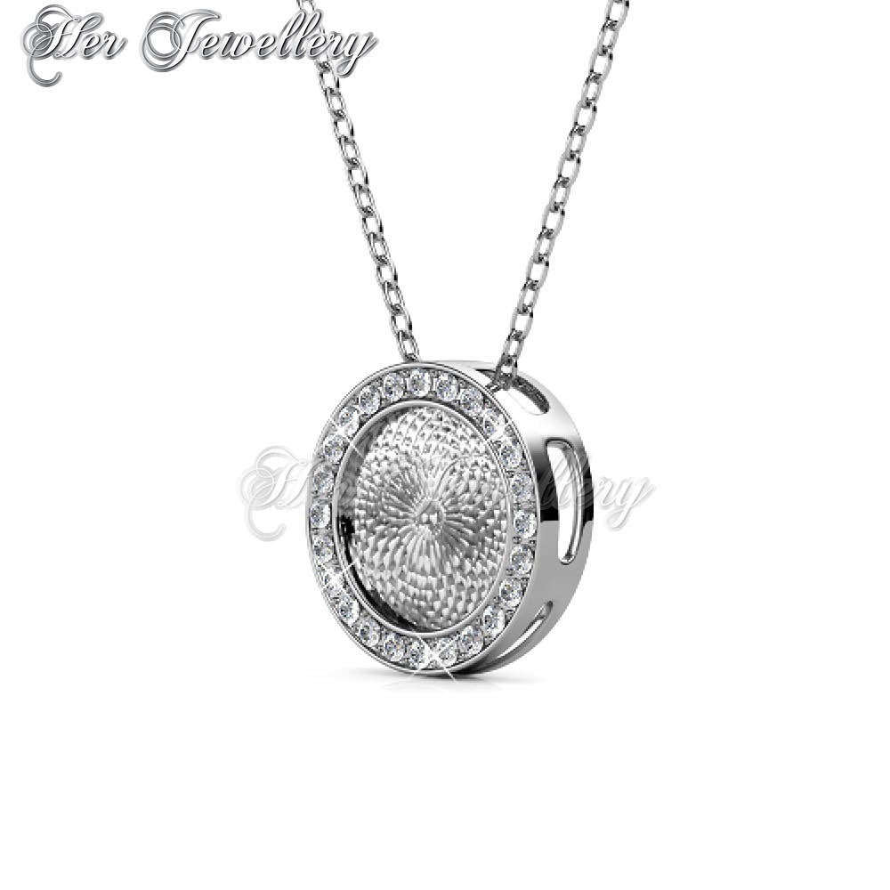Swarovski Crystals Circular Pendant‏ - Her Jewellery
