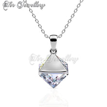 Swarovski Crystals Classic Cube Pendant (AB Rainbow) - Her Jewellery