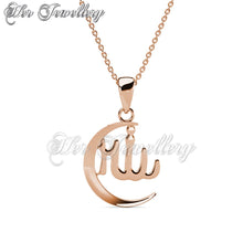 Swarovski Crystals Cresent Pendant - Her Jewellery