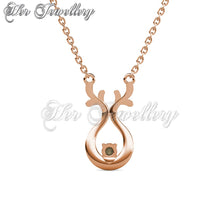 Cresent Antlers Pendant