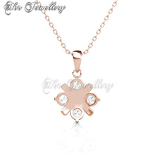 Swarovski Crystals Cross Petal Set (Rose Gold) - Her Jewellery