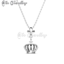 Swarovski Crystals Crown Cross Pendant‏ - Her Jewellery