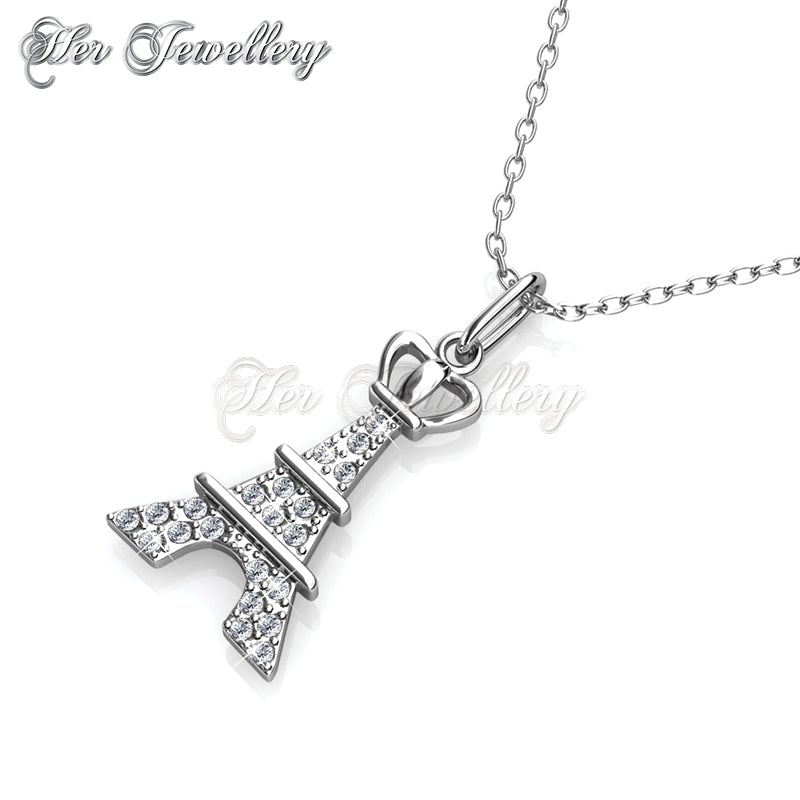Swarovski Crystals Crown Tower Pendant‏ - Her Jewellery