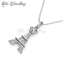 Swarovski Crystals Crown Tower Pendant‏ - Her Jewellery