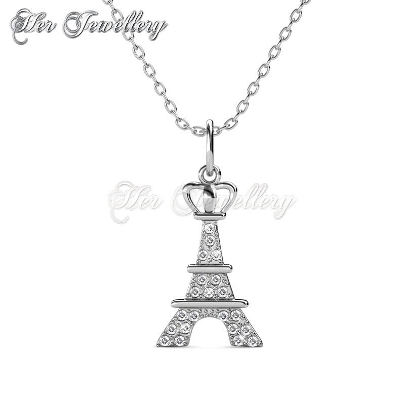 Swarovski Crystals Crown Tower Pendant‏ - Her Jewellery