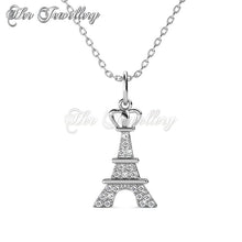 Swarovski Crystals Crown Tower Pendant‏ - Her Jewellery