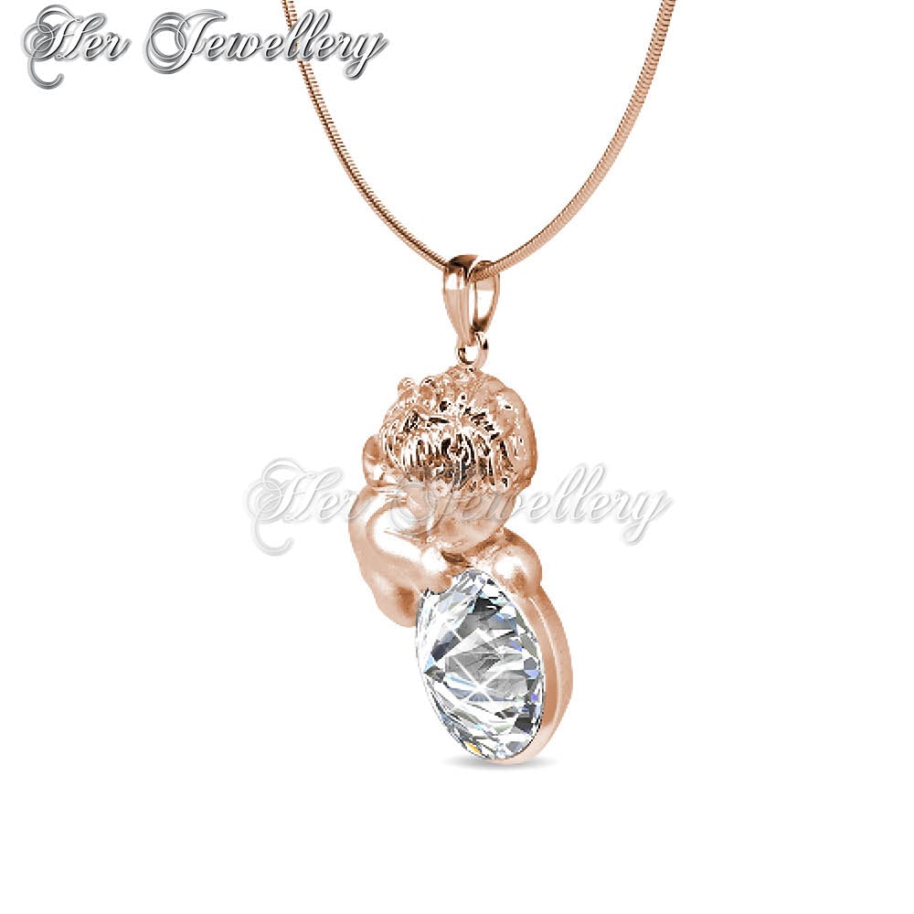 Swarovski Crystals Cupid Pendant‏ - Her Jewellery