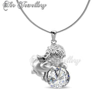Swarovski Crystals Cupid Pendant‏ - Her Jewellery