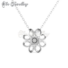Swarovski Crystals Daffodil Pendant - Her Jewellery