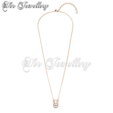 Swarovski Crystals Dancing Antlers Pendant - Her Jewellery