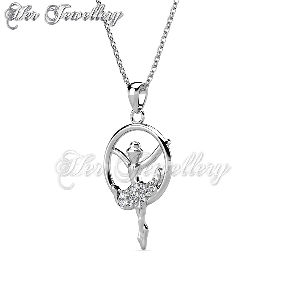 Swarovski Crystals Dancing Ballet Pendant - Her Jewellery