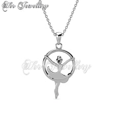 Swarovski Crystals Dancing Ballet Pendant - Her Jewellery