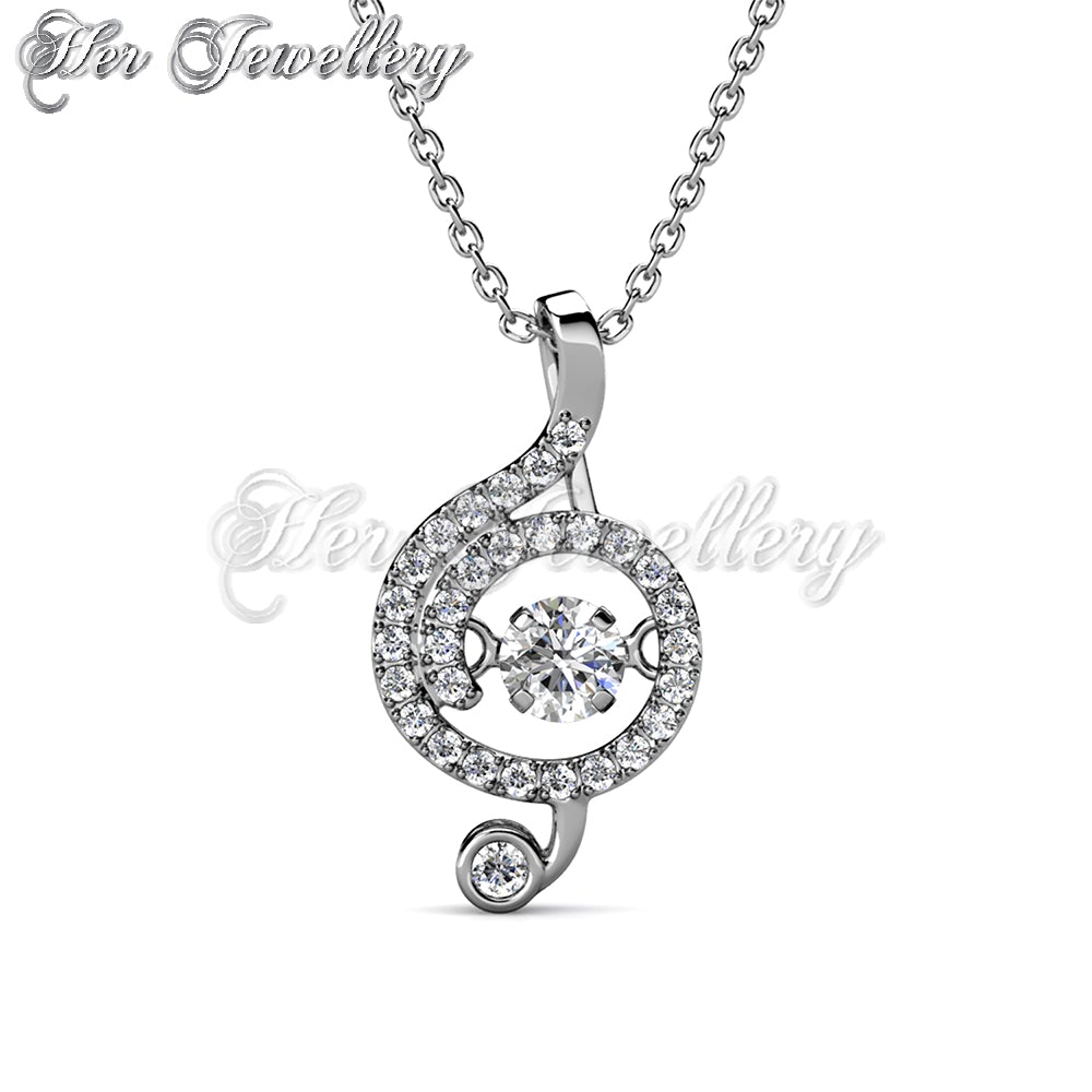 Swarovski Crystals Dancing Musical Pendant - Her Jewellery