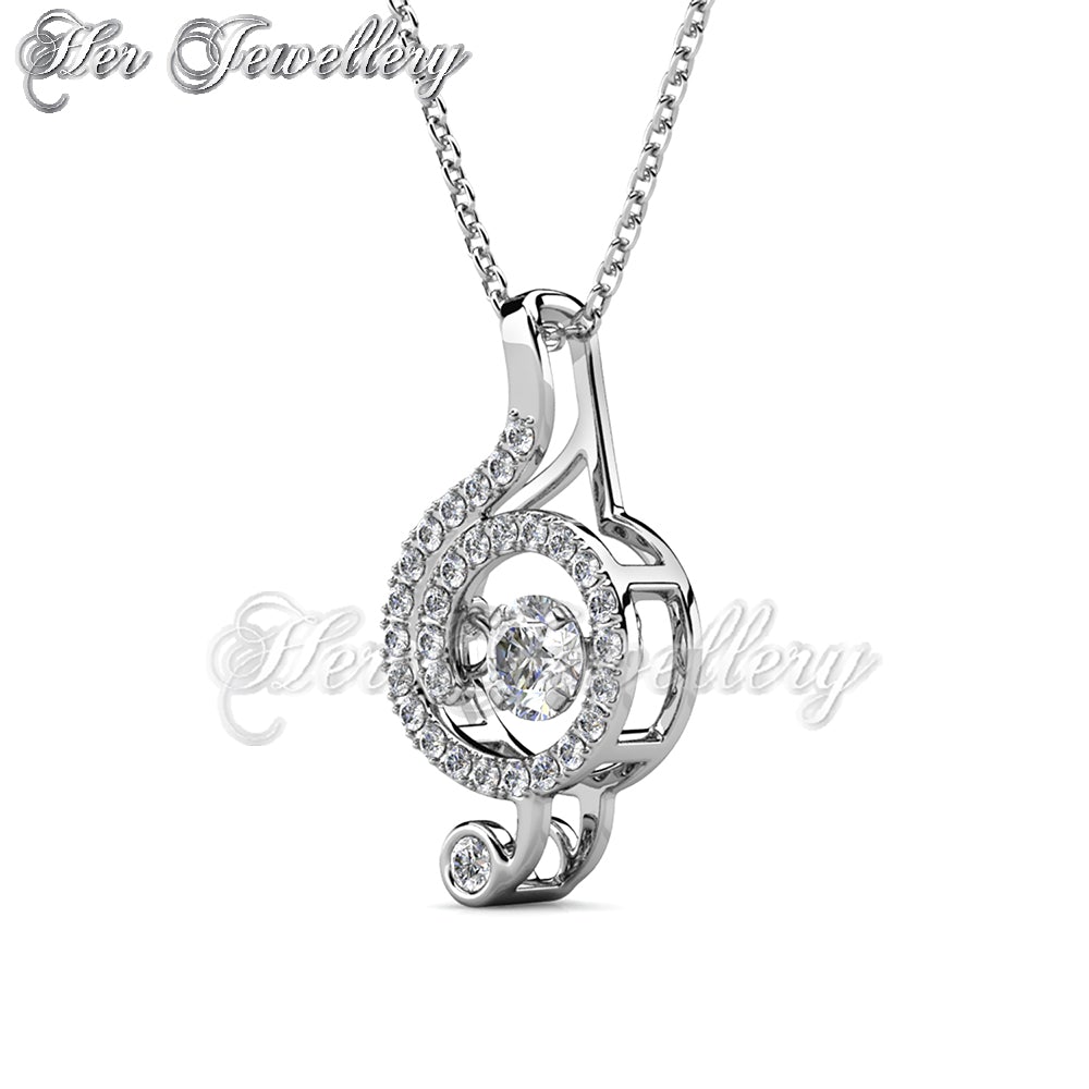 Swarovski Crystals Dancing Musical Pendant - Her Jewellery