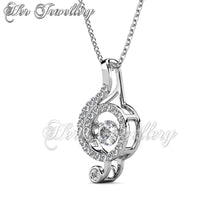 Swarovski Crystals Dancing Musical Pendant - Her Jewellery