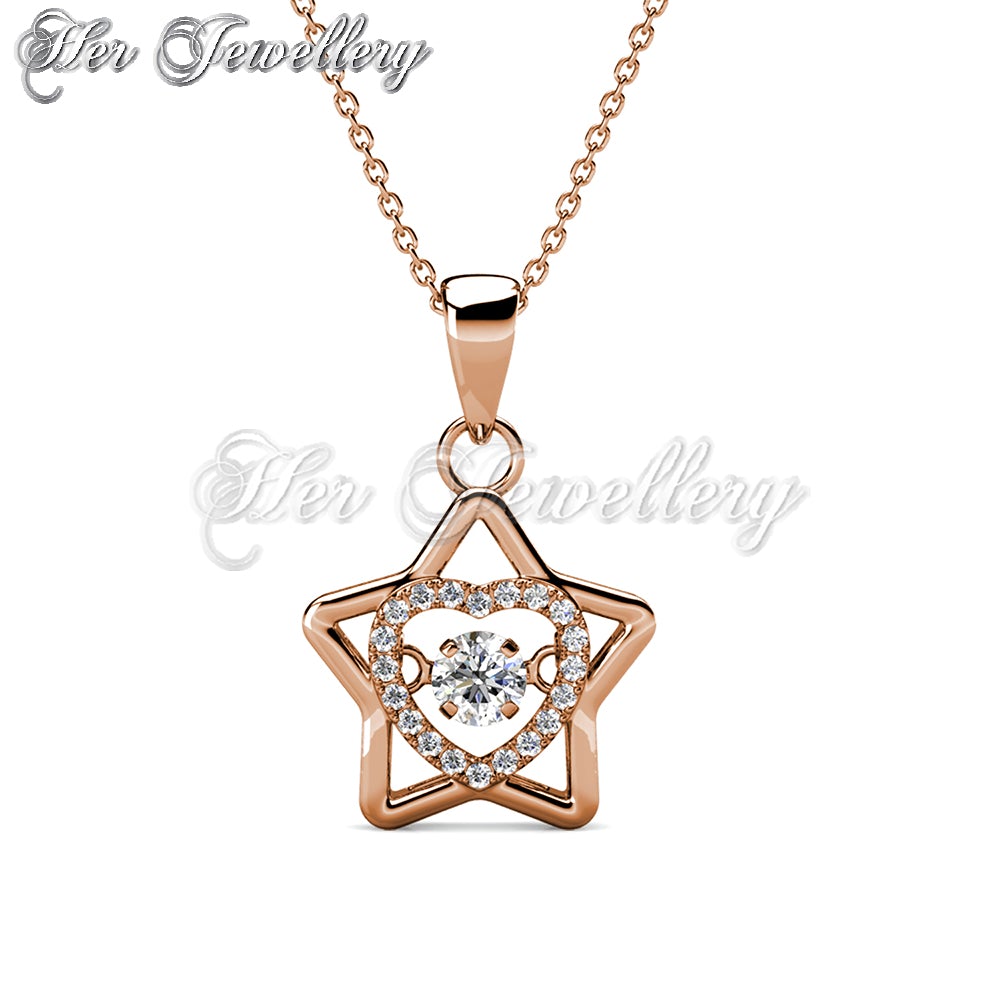 Swarovski Crystals Dancing Star Pendant - Her Jewellery