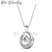 Swarovski Crystals Dancing Moon Pendant - Her Jewellery