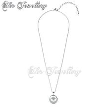 Swarovski Crystals Dancing Moon Pendant - Her Jewellery