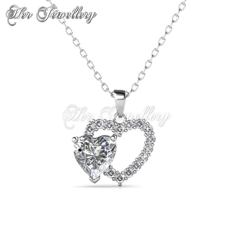 Swarovski Crystals Dear Love Pendant - Her Jewellery