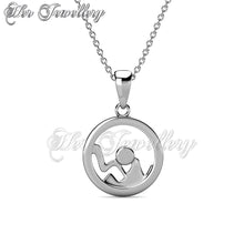 Swarovski Crystals Delta Pendant - Her Jewellery