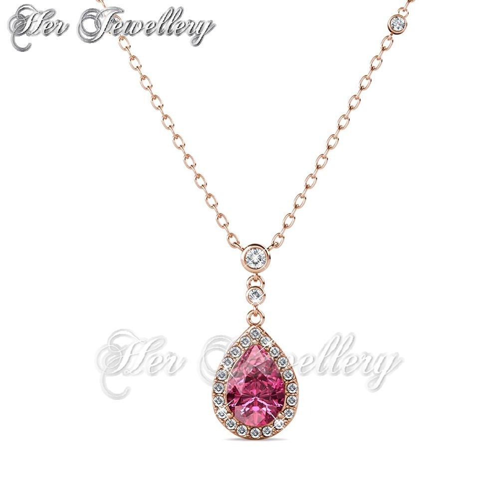 Swarovski Crystals Droplet Pendant‏ - Her Jewellery