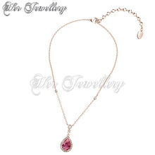 Swarovski Crystals Droplet Pendant‏ - Her Jewellery