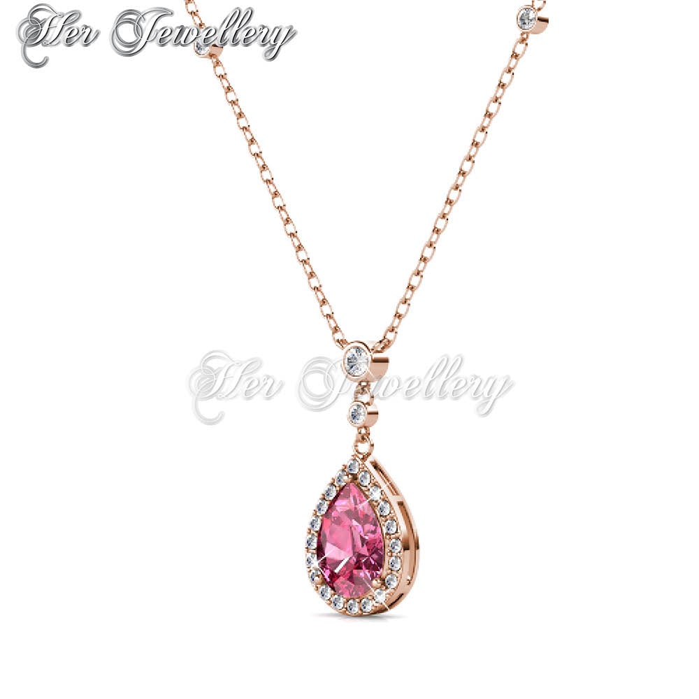 Swarovski Crystals Droplet Pendant‏ - Her Jewellery