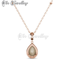 Swarovski Crystals Droplet Pendant‏ - Her Jewellery