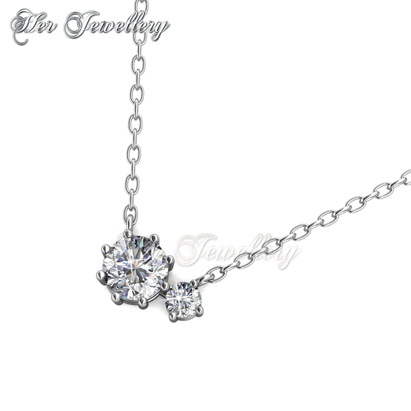 Swarovski Crystals Duo Jane Pendant - Her Jewellery