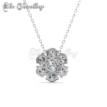 Swarovski Crystals Elegant Flower Set - Her Jewellery
