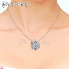 Swarovski Crystals Elegant Flower Set - Her Jewellery