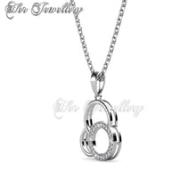 Swarovski Crystals Ellipse Pendant‏ - Her Jewellery