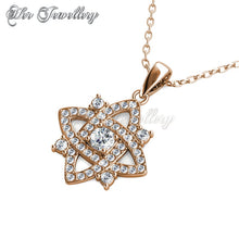 Swarovski Crystals Enchanted Cross Set (Rose Gold) - Her Jewellery