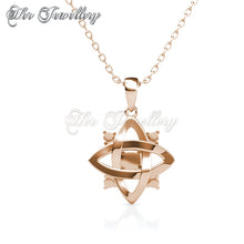 Swarovski Crystals Enchanted Cross Pendant (Rose Gold) - Her Jewellery