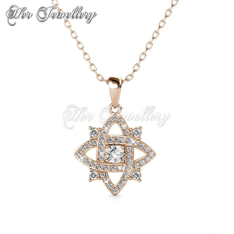 Swarovski Crystals Enchanted Cross Pendant (Rose Gold) - Her Jewellery