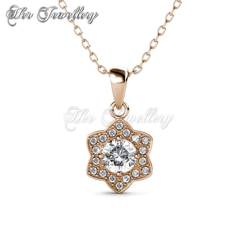 Swarovski Crystals Estella Pendant (Rose Gold) - Her Jewellery