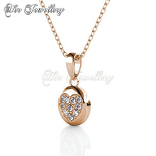 Swarovski Crystals Faith Heart Set (Rose Gold) - Her Jewellery