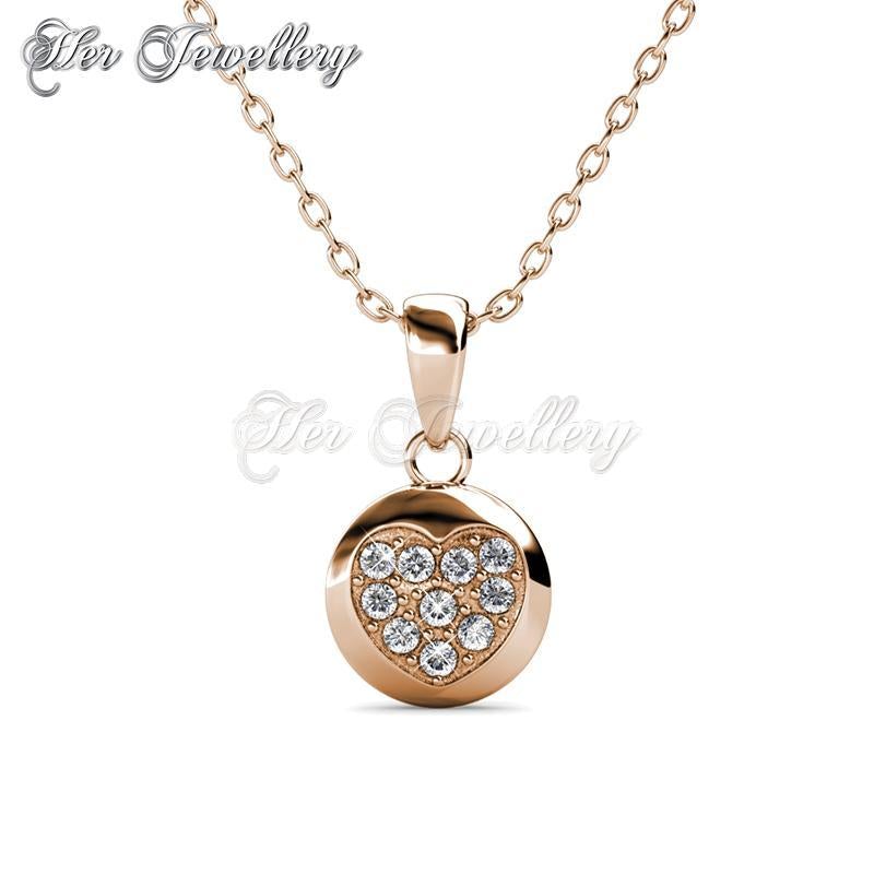 Swarovski Crystals Faith Heart Set (Rose Gold) - Her Jewellery