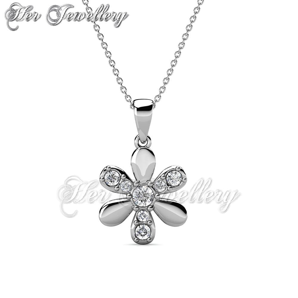 Swarovski Crystals Fleur Pendant - Her Jewellery