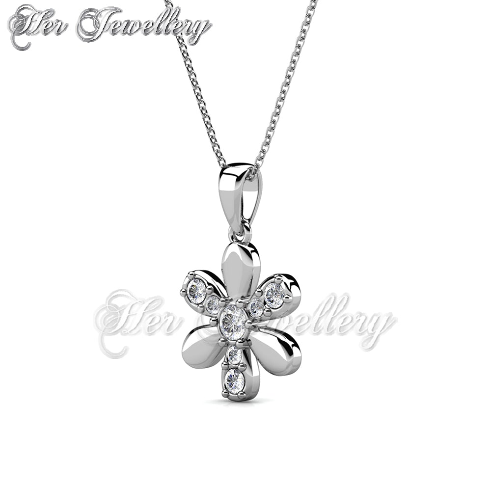 Swarovski Crystals Fleur Pendant - Her Jewellery