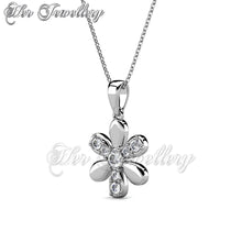 Swarovski Crystals Fleur Pendant - Her Jewellery