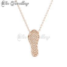 Swarovski Crystals Flipflop Pendant - Her Jewellery