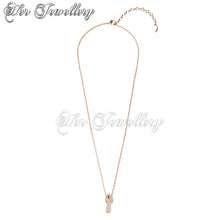 Swarovski Crystals Flipflop Pendant - Her Jewellery