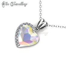Swarovski Crystals Fond Love Set (AB Rainbow) - Her Jewellery